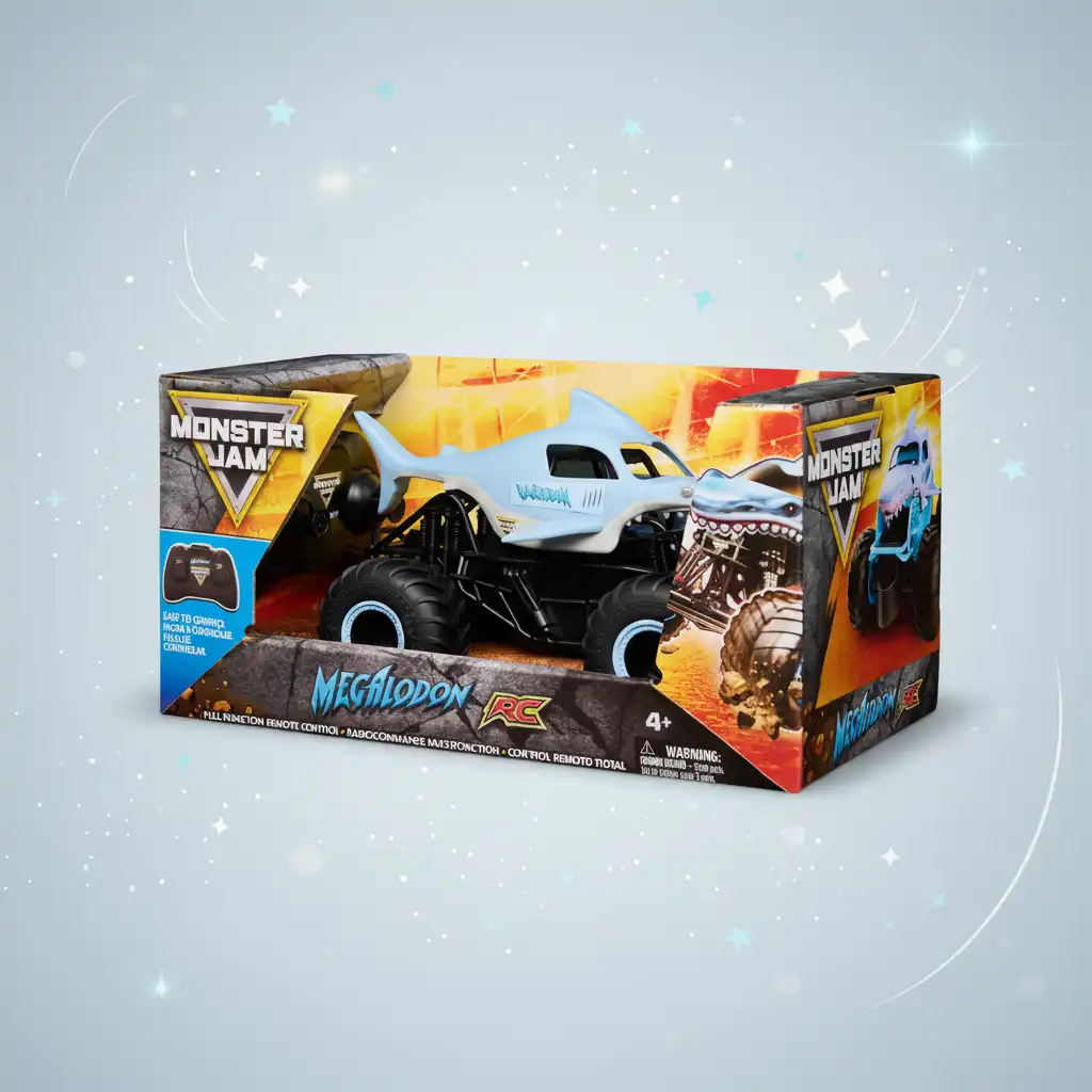 Præcist håndværk og autentiske detaljer af Monster Jam chassis.