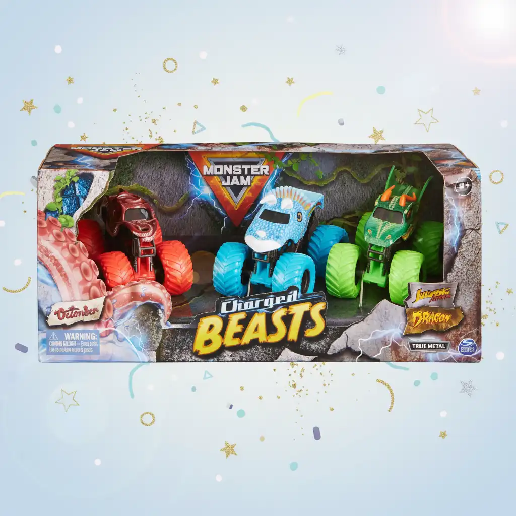 Slip den bestiale kraft løs med de legendariske Monster Jam trucks.