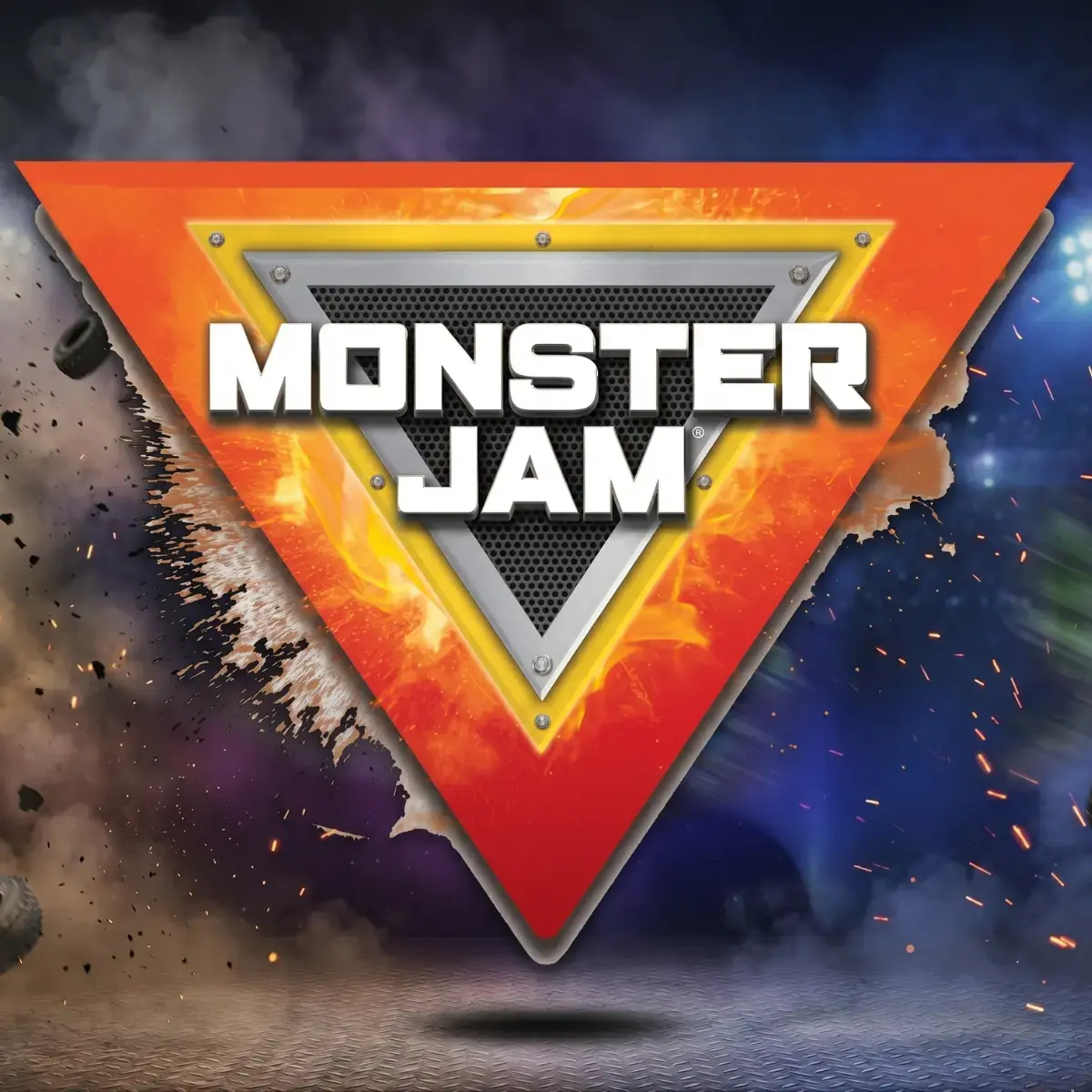 Officielt Monster Jam logo samler mini Monster Truck 1:87