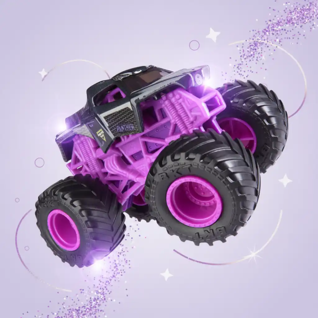 Saml hele kollektionen af Marvel Monster Jam-trucks.