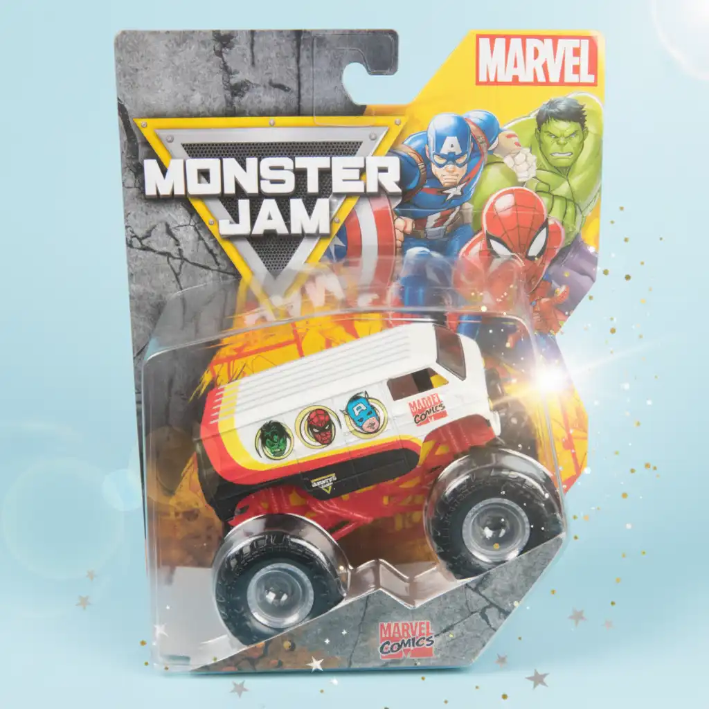 Tag kontrol over arenaen med de ustoppelige Marvel-helte på fire hjul.
