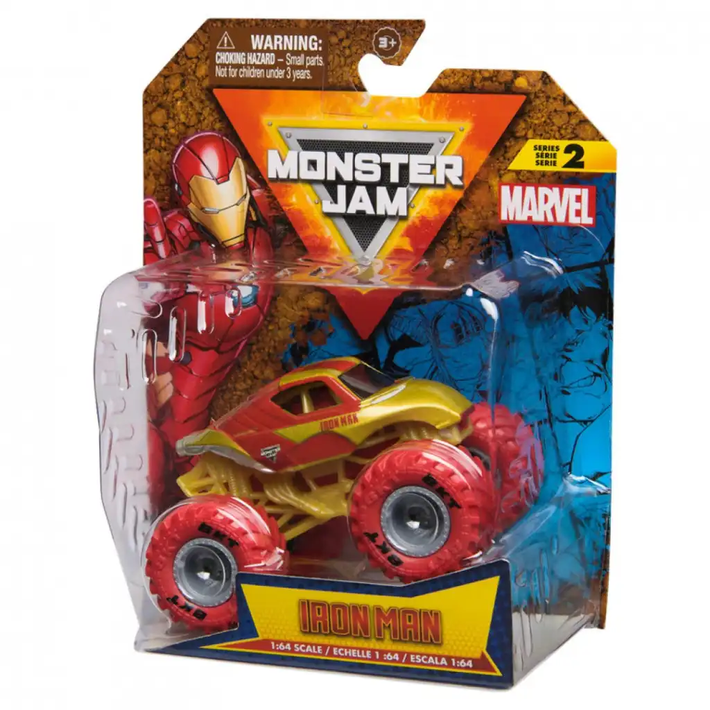 Oplev uendelig action med Iron Man i Monster Jam-arenaen.