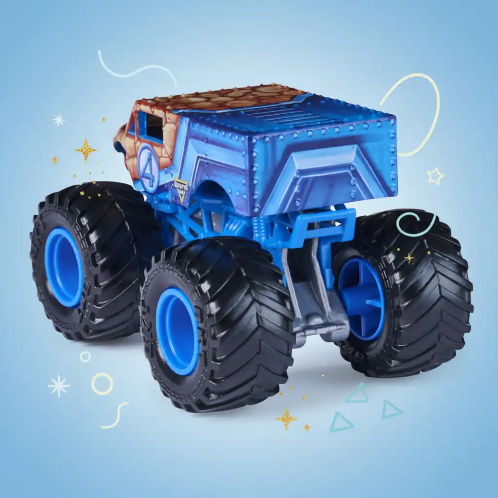 Eksklusiv samlerudgave til Marvel- og Monster Jam-fans.