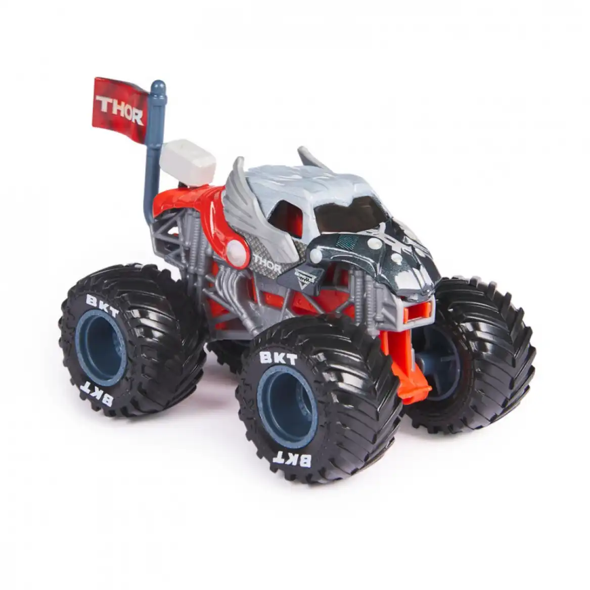 Udvid din samling med en unik kombination af Marvel og Monster Jam.