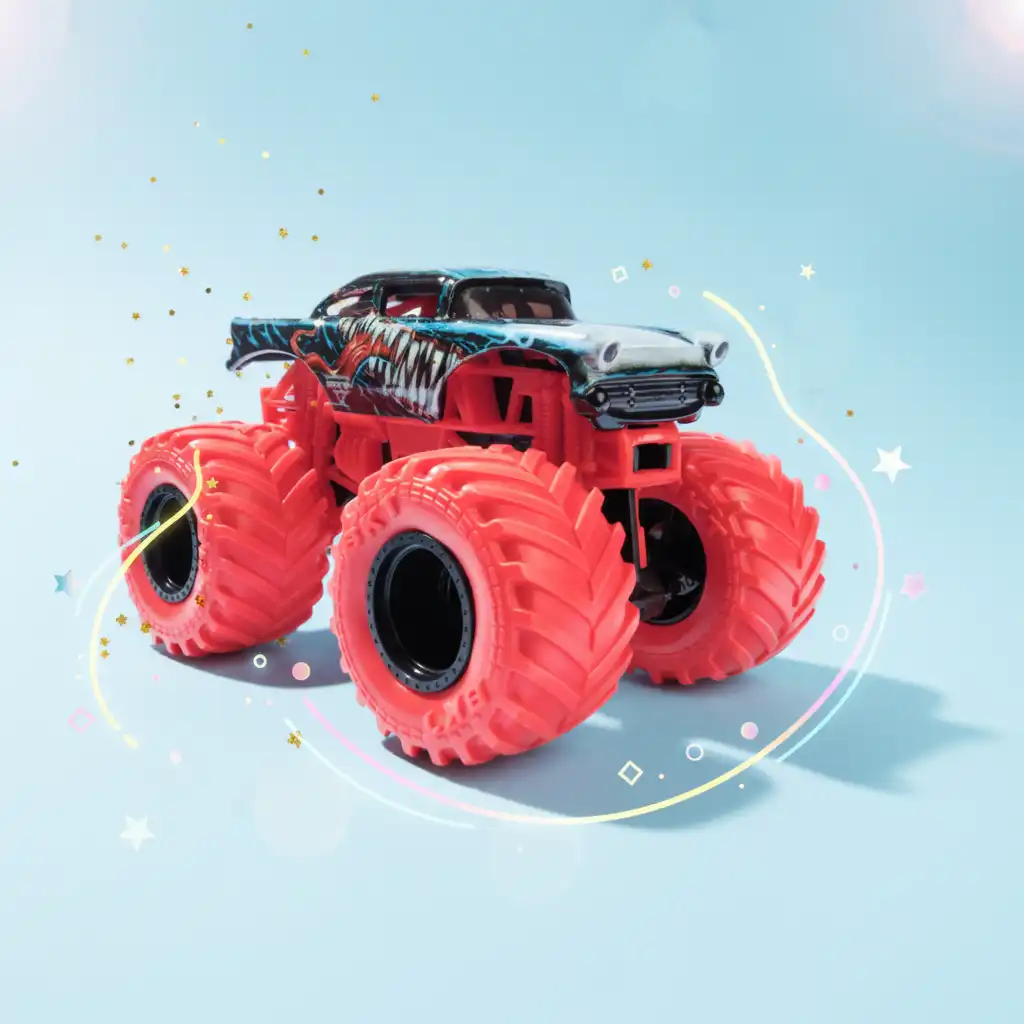 Bliv mester i stunttricks med Venom-trucken.