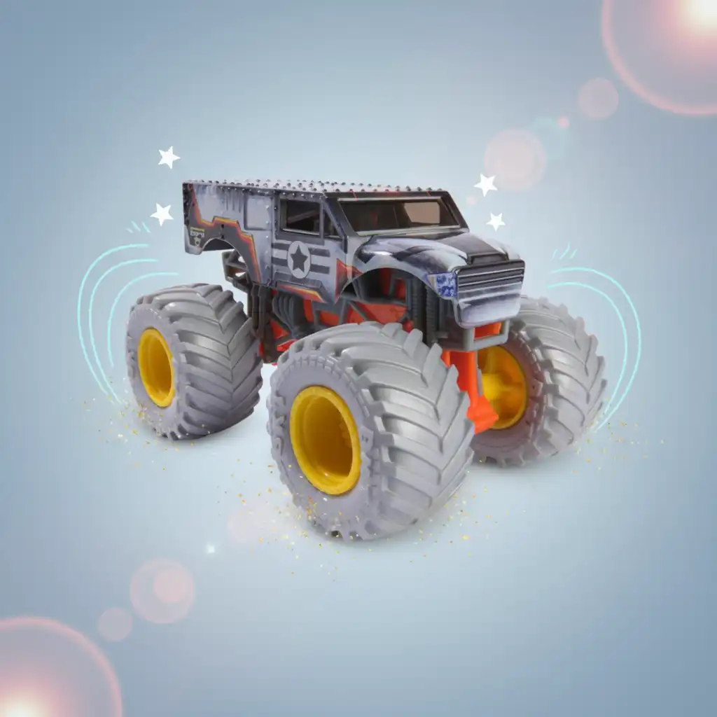 Udvikl fantasien med Monster Jam-handlinghelte.