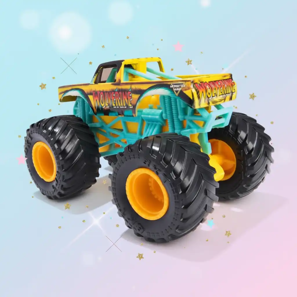 Skab dit eget Monster Jam show fuld af tricks.