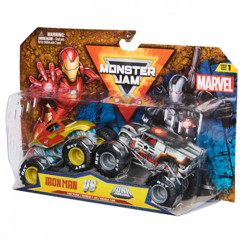 Oplev det episke opgør mellem Iron Man og War Machine på fire hjul.