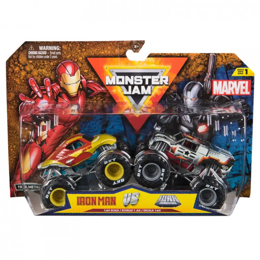 Præcist metalhåndværk og autentiske detaljer på Marvel-trucks.