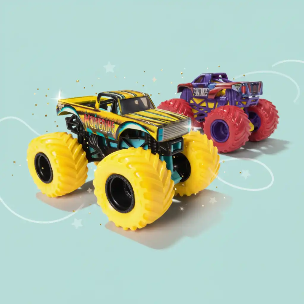 Skab dit eget stuntshow med Monster Jam-trucks.