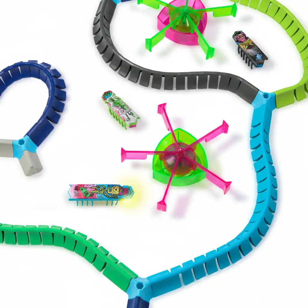Alt, hvad du behøver for at starte robotunderholdning, er inkluderet i pakken.