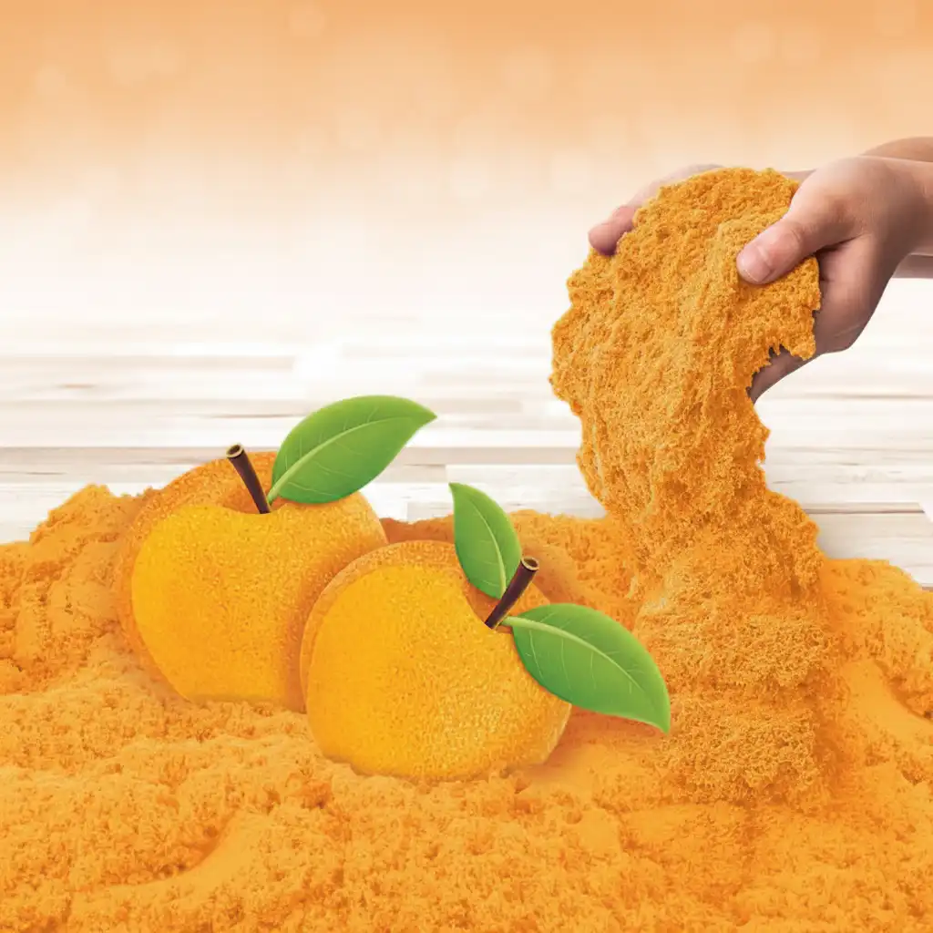 Opdag nye måder at forme og skære kinetisk sand på.