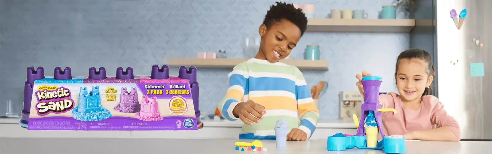 Oplev duftende skabelse med original kinetisk sand.