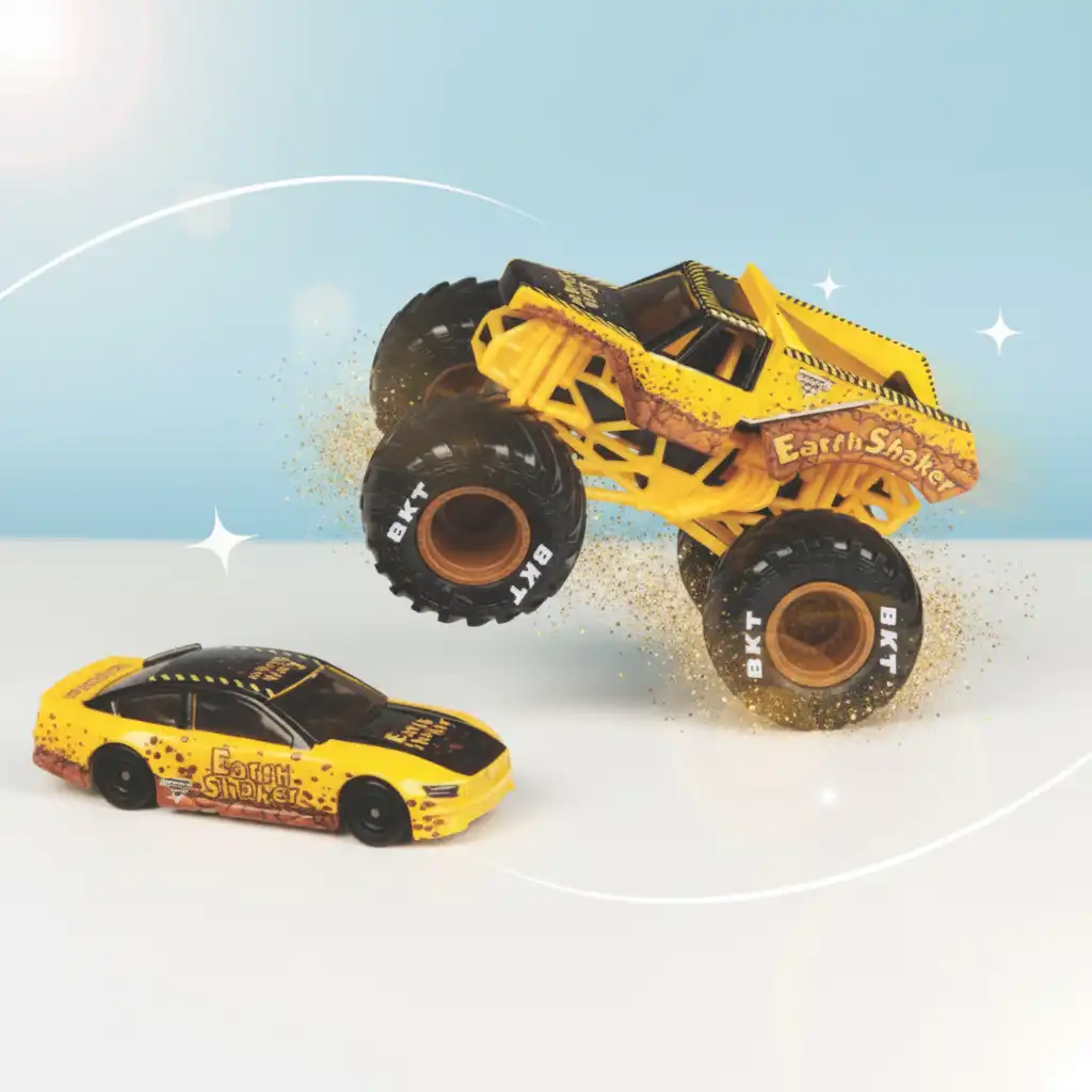Skab din egen Monster Jam-arena fuld af hop.