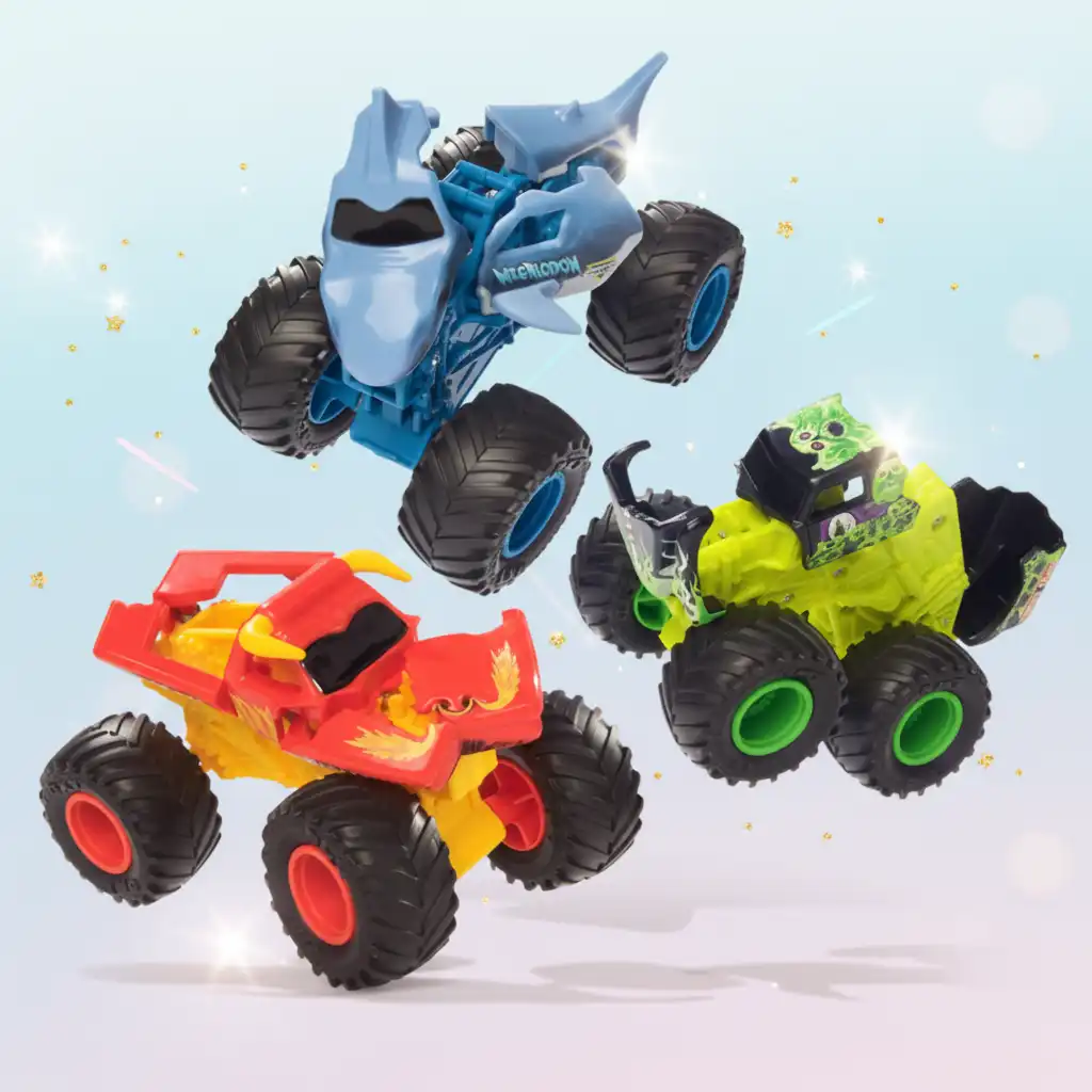 Tag kontrol over arenaen med den ustoppelige Monster Jam-maskine.