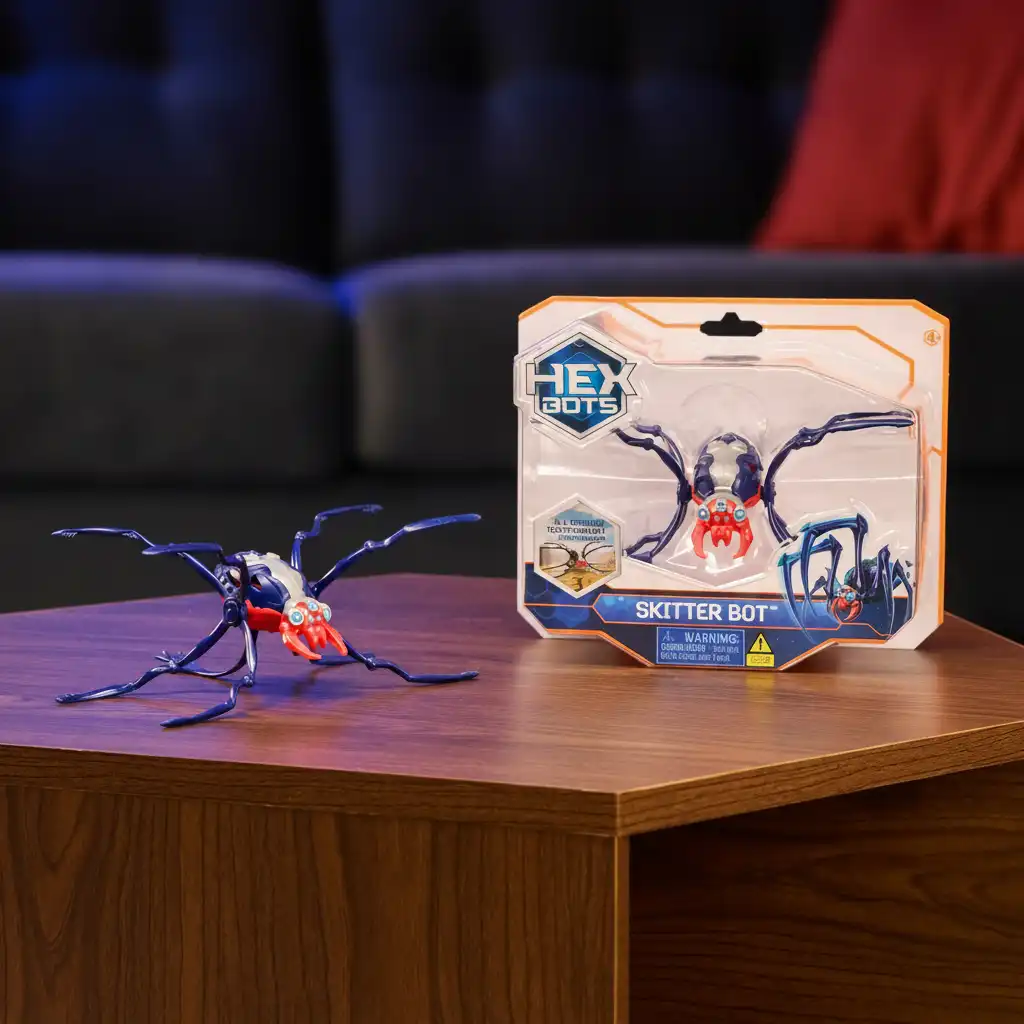 Fremragende håndværk og realistisk bevægelse af Hex Bots robotinsekter.