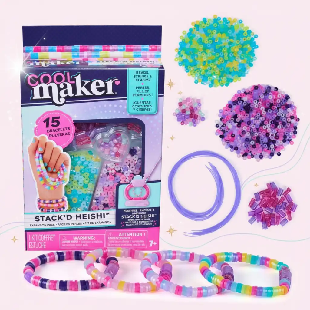 Detaljeret forarbejdning af pastelfarvede perler til dine unikke smykker.