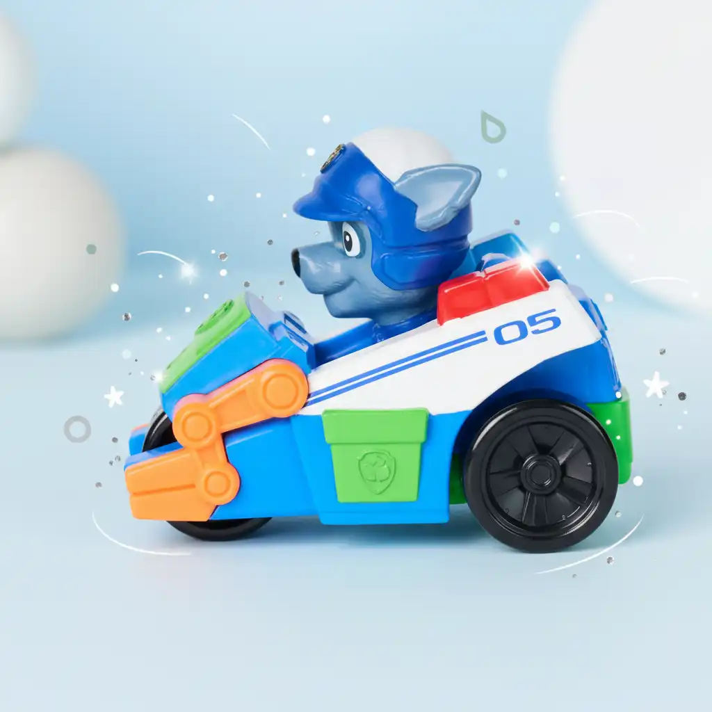 Opdag nye måder at lege med Paw Patrol køretøjer på.