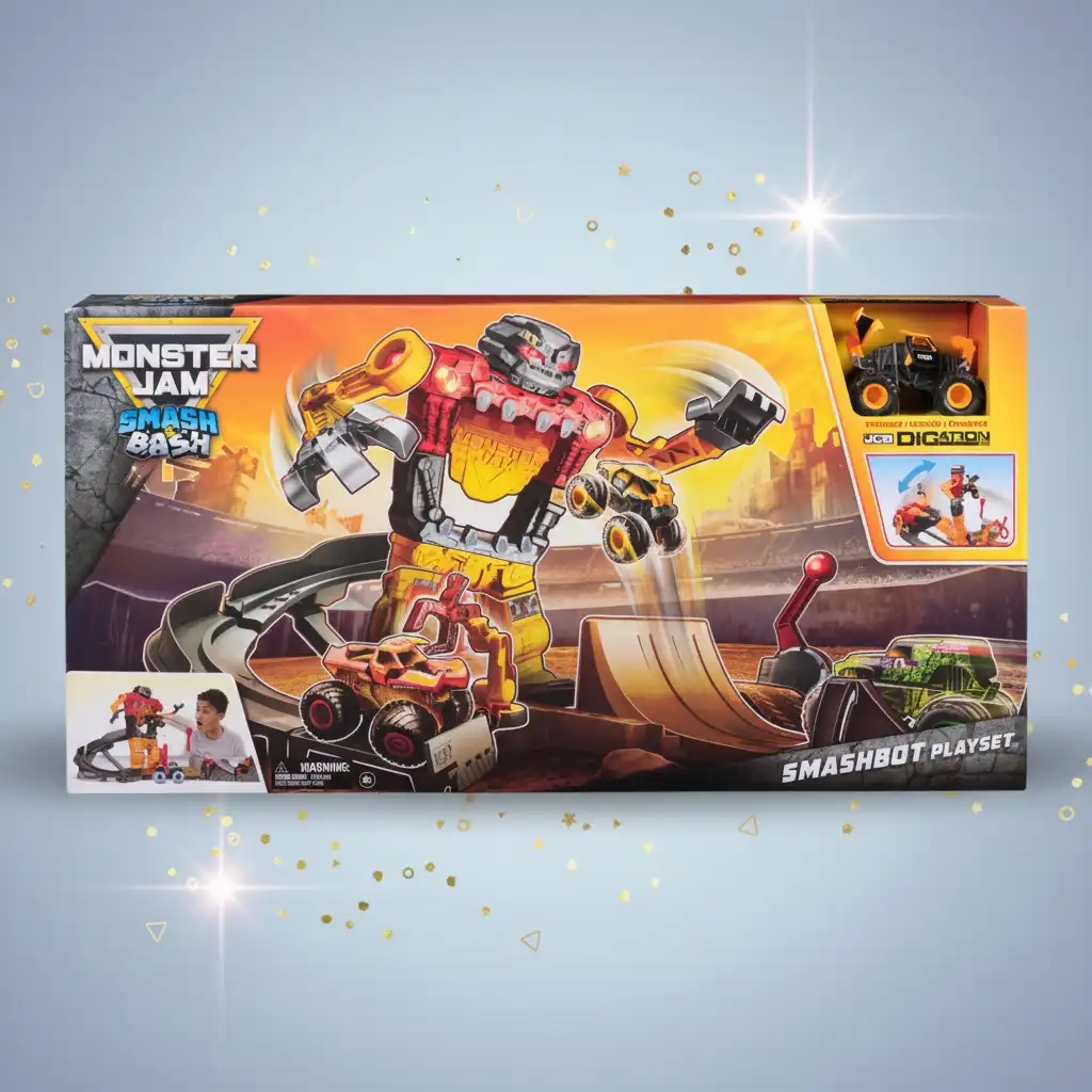 Oplev ægte Monster Jam action fuld af knusninger og sammenstød!