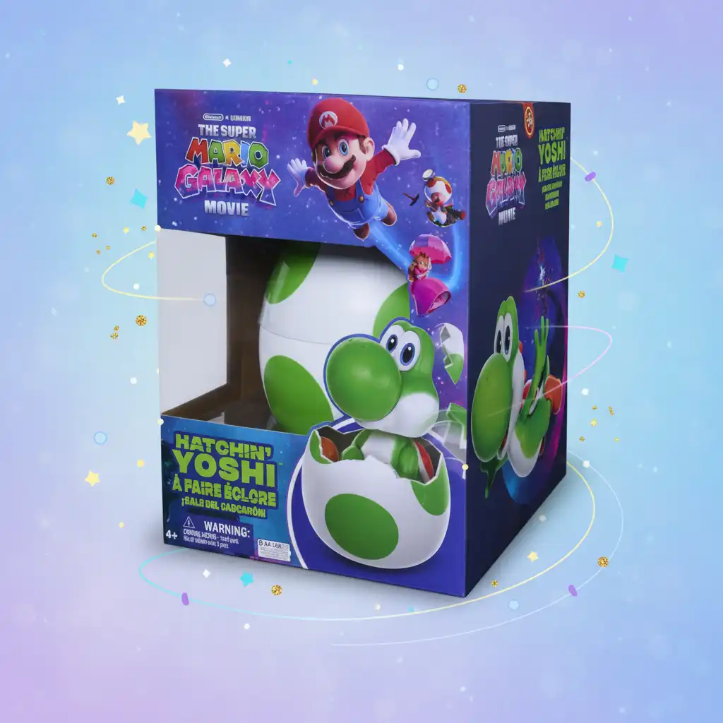 Fremvis din Yoshi på et stilfuldt ægbasis.